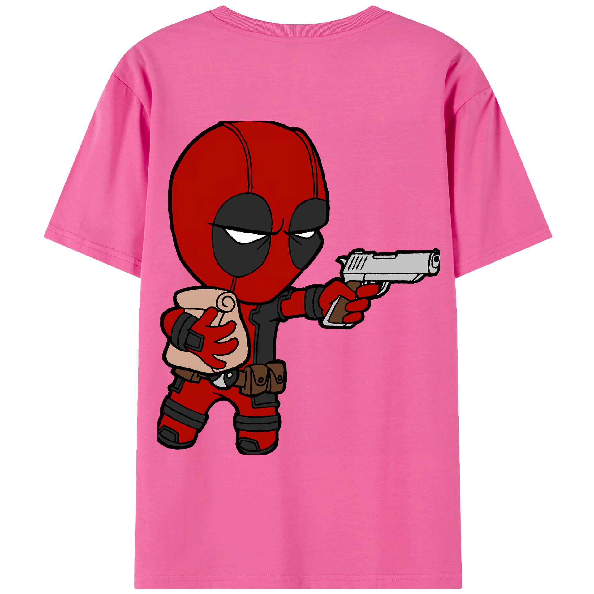（画像用） Deadpool デッドプール レディース半袖Tシャツ(バックプリント)